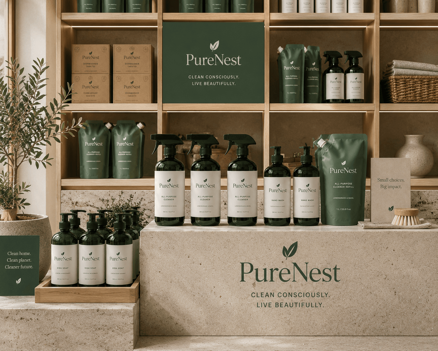 PureNest brand photography