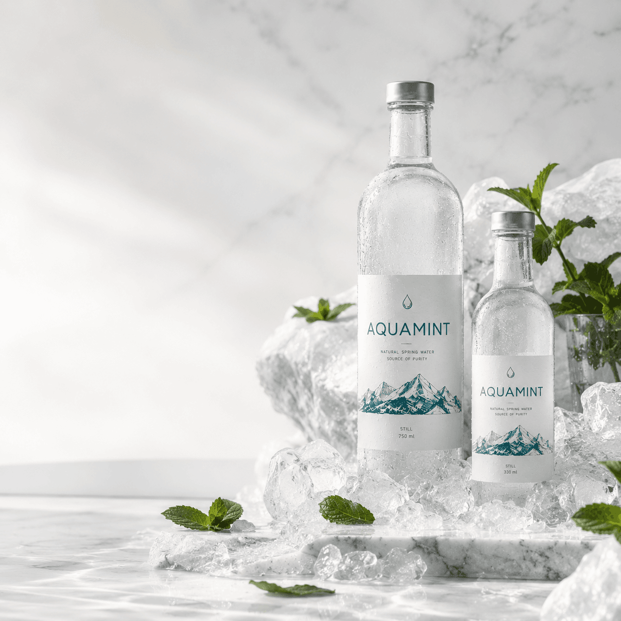 AquaMint brand photography