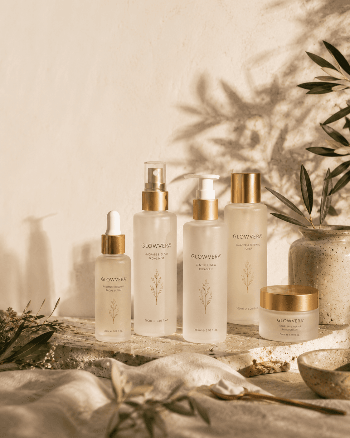 Gentle Renew Cleanser, part of the Glowvera cleanse step