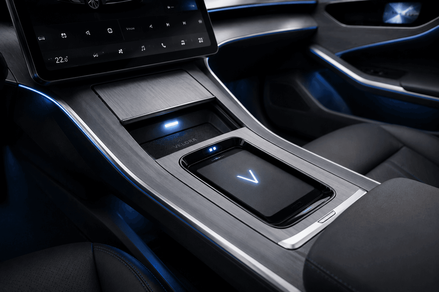 Velora centre display and minimal dashboard